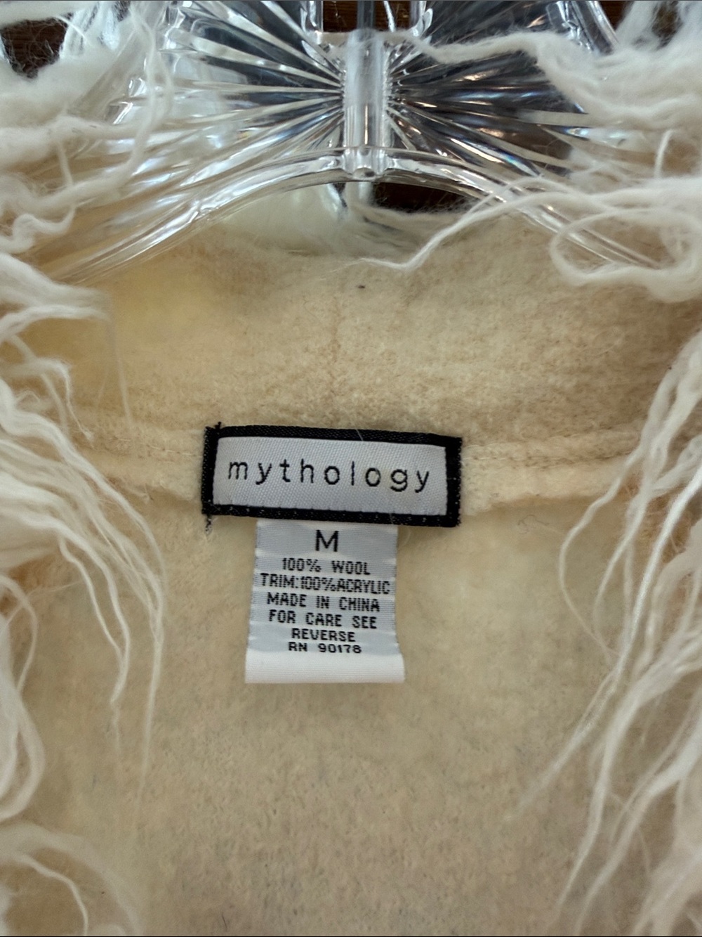 Mystique Cream Faux-Fur Trim Vest by Mythology - Picture 2 of 5